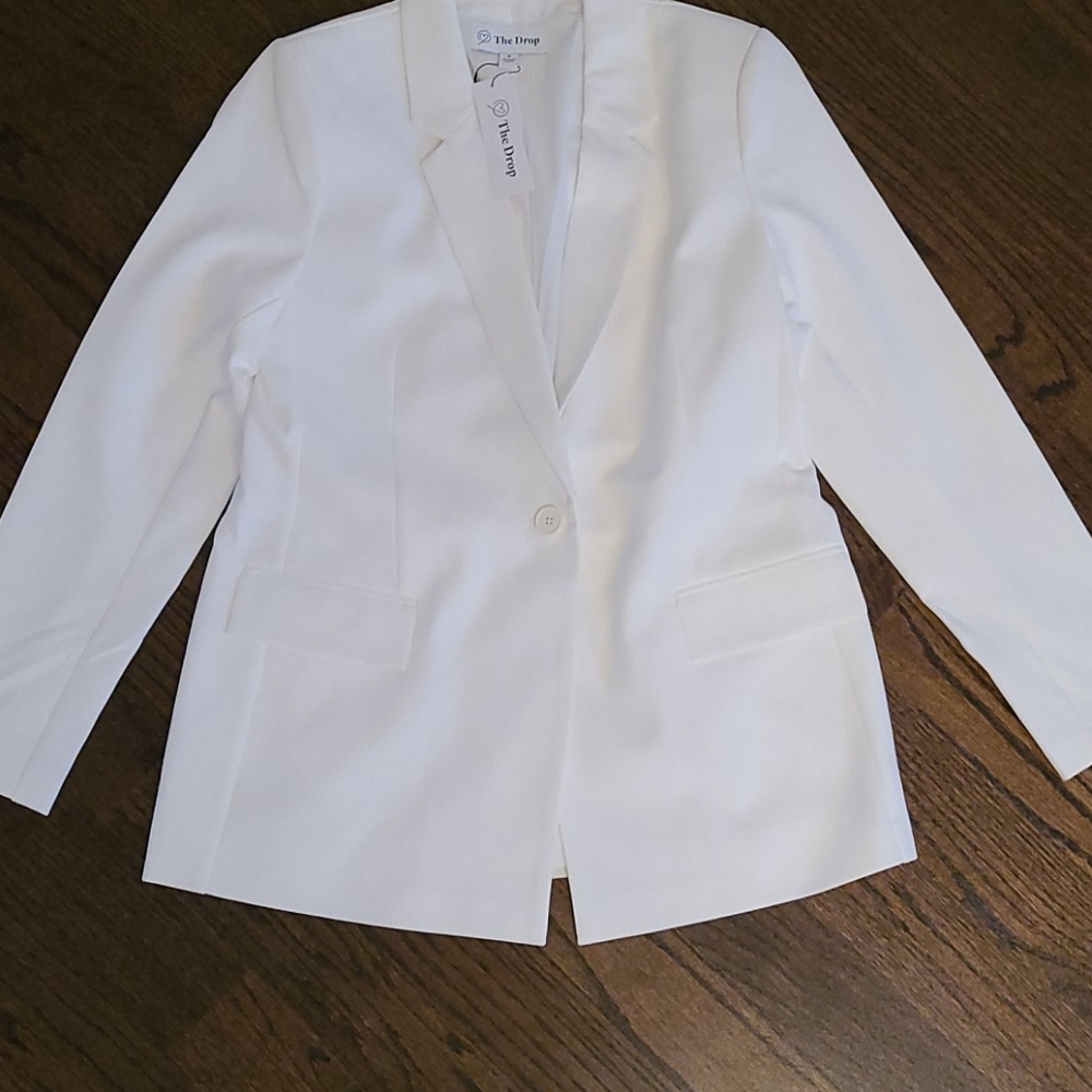 White Long Blazer